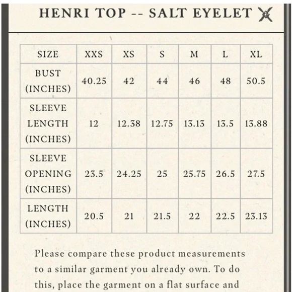 Dôen Henri Top - Salt Eyelet Size Small New with Tags - Picture 2 of 4